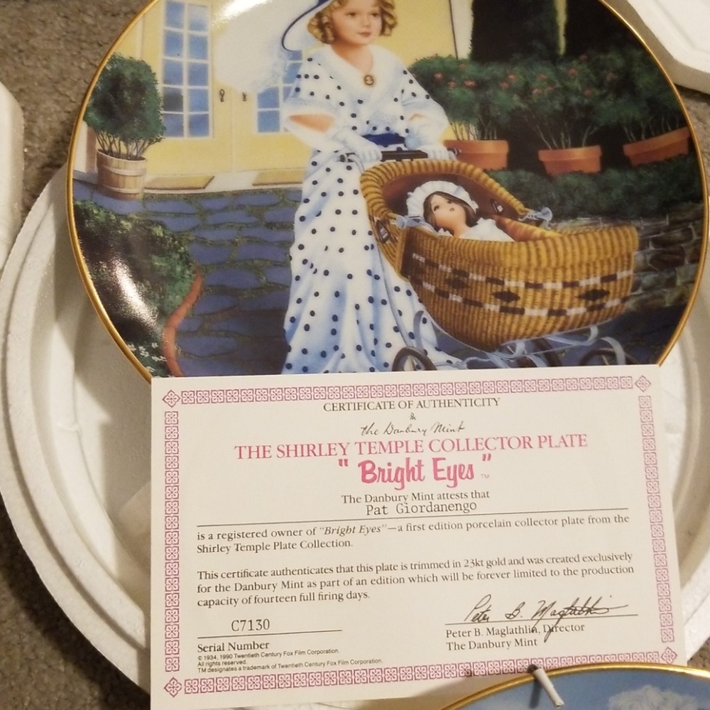 Shirley temple plates